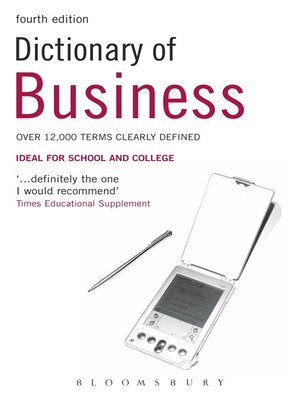 cover image of Dictionary of Business